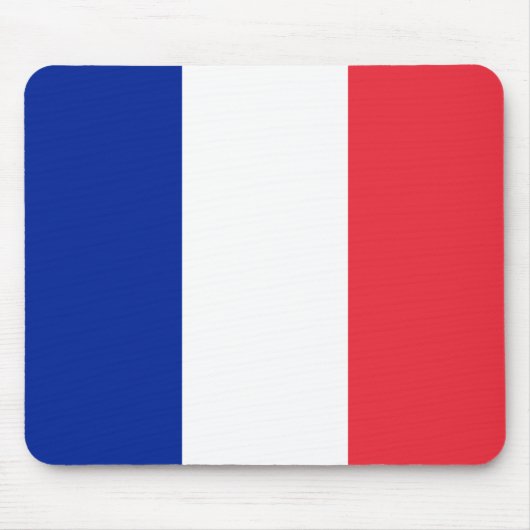 Frankrijk Flag Mousepad Muismat (Voorkant)