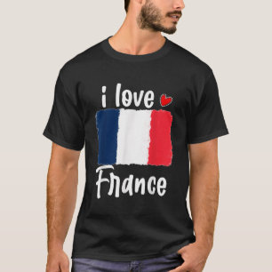 Frankrijk Flag Pride Voor Mannen Vrouwen Kind Ond T-shirt