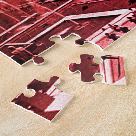  Frankrijk Fontain Chaillot Tower Eiffel Legpuzzel (Zijkant)