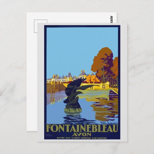  Frankrijk Fontainebleau Palace Reizen Briefkaart (Voorkant / Achterkant)