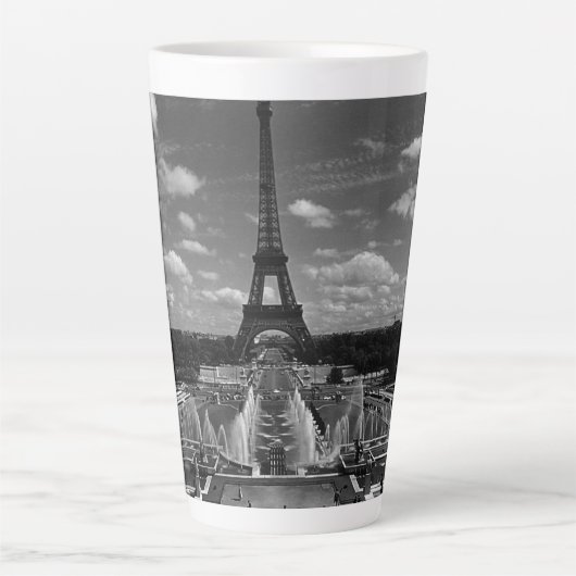 Frankrijk Fontains Tower Eiffel Latte Mok (Voorkant)