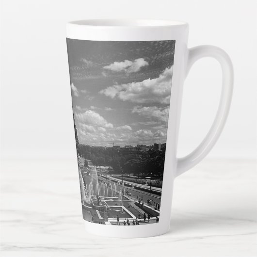 Frankrijk Fontains Tower Eiffel Latte Mok (Rechts)
