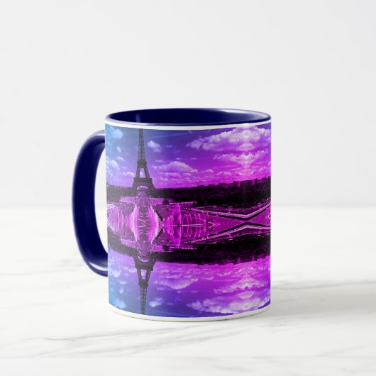 Frankrijk Fontains Tower Eiffel Mok (Voorkant links)