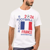 FRANKRIJK Football Aangepaste naam 2024 Elk jaar T-shirt (Voorkant)