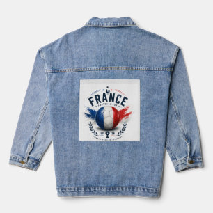Frankrijk Football Cup 2026 Denim Jas Jacket