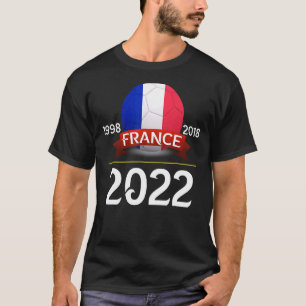 Frankrijk Football met bekerjaren voor Frankrijk V T-shirt