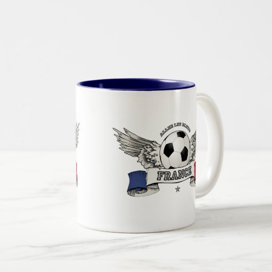 Frankrijk Football National Team Support mok (Voorkant rechts)