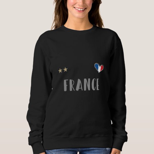 Frankrijk Football Ventilator Shirt met hart (Voorkant)