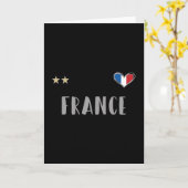 Frankrijk Football Ventilator Shirt met hart Kaart (Gele Bloem)