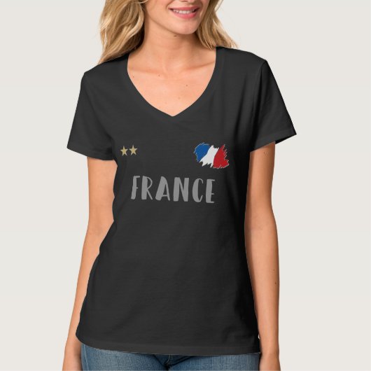 Frankrijk Football Ventin Shirt Franse vlag (Voorkant)