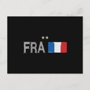 Frankrijk Football Ventin Shirt Franse vlag Briefkaart