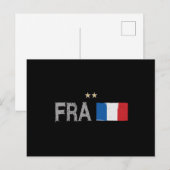 Frankrijk Football Ventin Shirt Franse vlag Briefkaart (Voorkant / Achterkant)