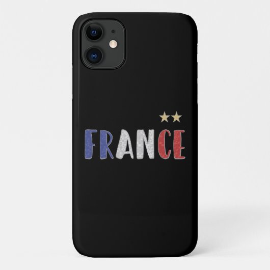 Frankrijk Football Ventin Shirt Franse vlag Case-Mate iPhone Case (Achterkant)