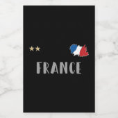 Frankrijk Football Ventin Shirt Franse vlag Voedselcontainer Etiket (Enkel label)