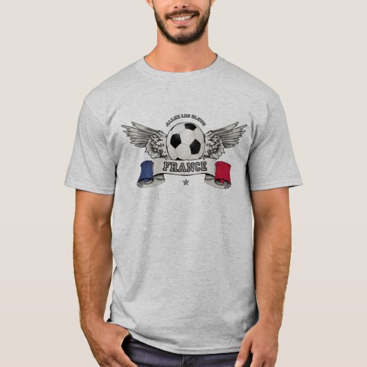 Frankrijk Football Voetbal T-shirt (Voorkant)