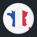 Frankrijk FR Magneet<br><div class="desc">Vlag van Frankrijk FR,  République française,  Wapenschild,  wapenschilden,  Vlag-kaart</div>