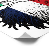 Frankrijk Frankrijk Ierland - vlag boomkorren Poster (Hoek)