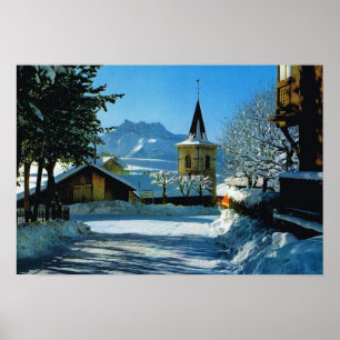 Frankrijk, frankrijk, Leysin, Dents du Midi Poster