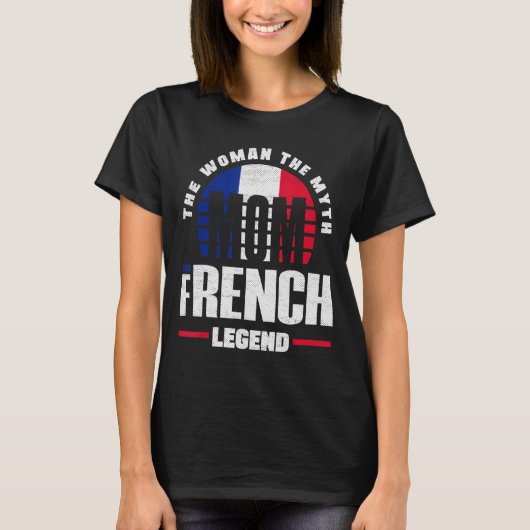 Frankrijk Frankrijk Vlagmoeder T-shirt (Voorkant)