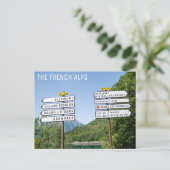Frankrijk Franse Alpen Wandelpad Reisfoto Briefkaart (Staand voorkant)