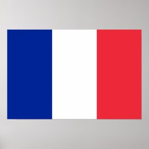 Frankrijk - Franse nationale vlag Poster
