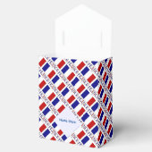 Frankrijk Franse vlag blauwe personalisatie tent Bedankdoosjes (Geopend)