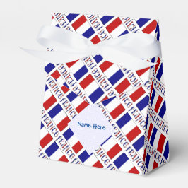 Frankrijk Franse Vlag Blauwe Personalisatie Tent Bedankdoosjes