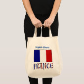 Frankrijk Franse vlag Blauwe Personalisatie Tote Bag (Voorkant (product))