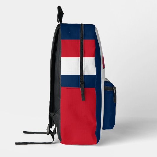 Frankrijk Franse vlag Gepersonaliseerde naam Monog Bedrukte Rugzak (Links)