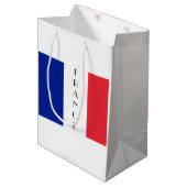 Frankrijk, Franse vlag Gift Bag Medium Cadeauzakje (Voorkant Gekanteld)