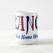 Frankrijk Franse vlag kleuren gepersonaliseerde mo Magische Mok (Midden)