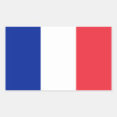 Frankrijk/Franse vlag Rechthoekige Sticker (Voorkant)