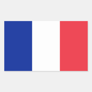Frankrijk/Franse vlag Rechthoekige Sticker