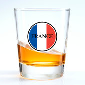 Frankrijk Franse vlag Rood Wit & Blauw Patriottisc Shot Glas