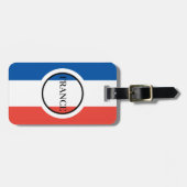 Frankrijk Franse vlag rood wit blauw patriottisch Bagagelabel (Voorkant horizontaal)