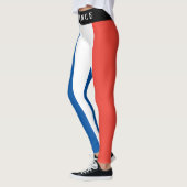 Frankrijk Franse vlag rood wit blauw patriottisch Leggings (Links)