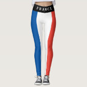 Frankrijk Franse vlag rood wit blauw patriottisch Leggings (Voorkant)