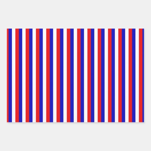 Frankrijk Franse vlag strepen ontwerp Inpakpapier Vel (Voorkant 3)