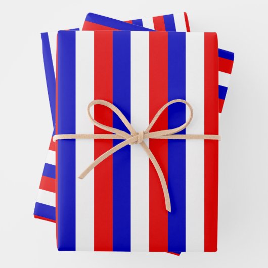 Frankrijk Franse vlag strepen ontwerp Inpakpapier Vel (In situ)