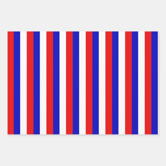 Frankrijk Franse vlag strepen ontwerp Inpakpapier Vel (Voorkant)