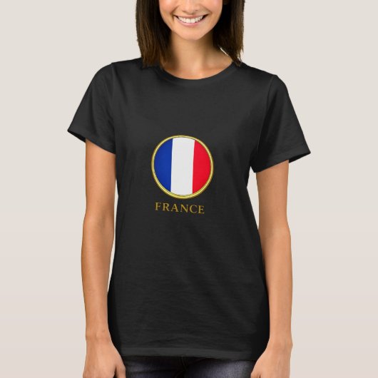 Frankrijk - Franse Vlag T-shirt (Voorkant)