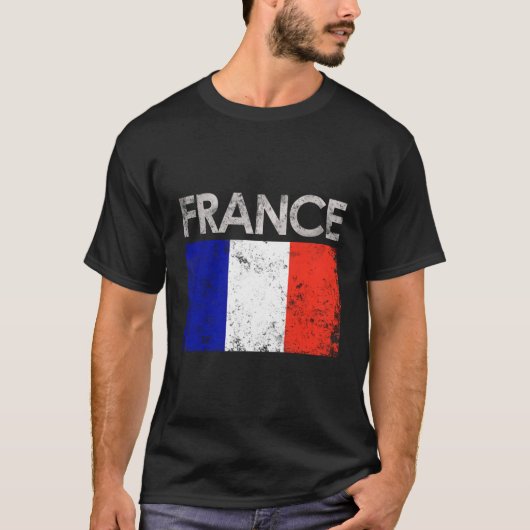 Frankrijk Franse Vlaggentrots T-shirt (Voorkant)