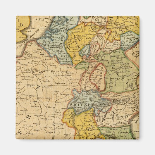 Frankrijk, Germany, Nederland, Switzerland Magneet (Voorkant)