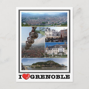 Frankrijk - Grenoble - I Love - Briefkaart