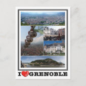 Frankrijk - Grenoble - I Love - Briefkaart (Voorkant)