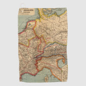 Frankrijk, Groot-Brittannië, Duitsland Golfhanddoek (Voorkant)
