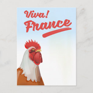 Frankrijk Haantje reisposter Briefkaart