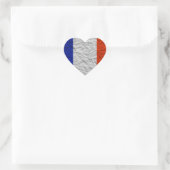 frankrijk hartvlag hart sticker (Tas)