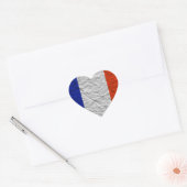 frankrijk hartvlag hart sticker (Envelop)