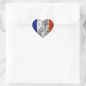 frankrijk hartvlag hart sticker (Tas)
